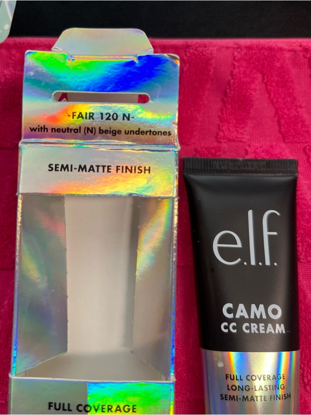 e.l.f. Makeup Bundle-Makeup Bag, Brush, Blush, 2 CC Creams, Lip Oil, Mascara. - Picture 11 of 13